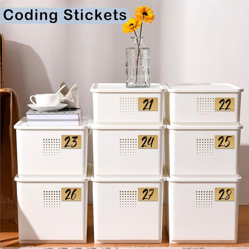 YSHIHE 3 x 2 Inch Kraft Label Stickers,240 Pack Rectangle Inventory Color Coding Stickers Permanent Adhesive Labels for Moving Boxes and Organizer Identification - Image 4